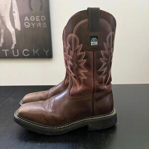 McRae Men's 11" Slip Resistant Comp Toe Wellington Work Boots